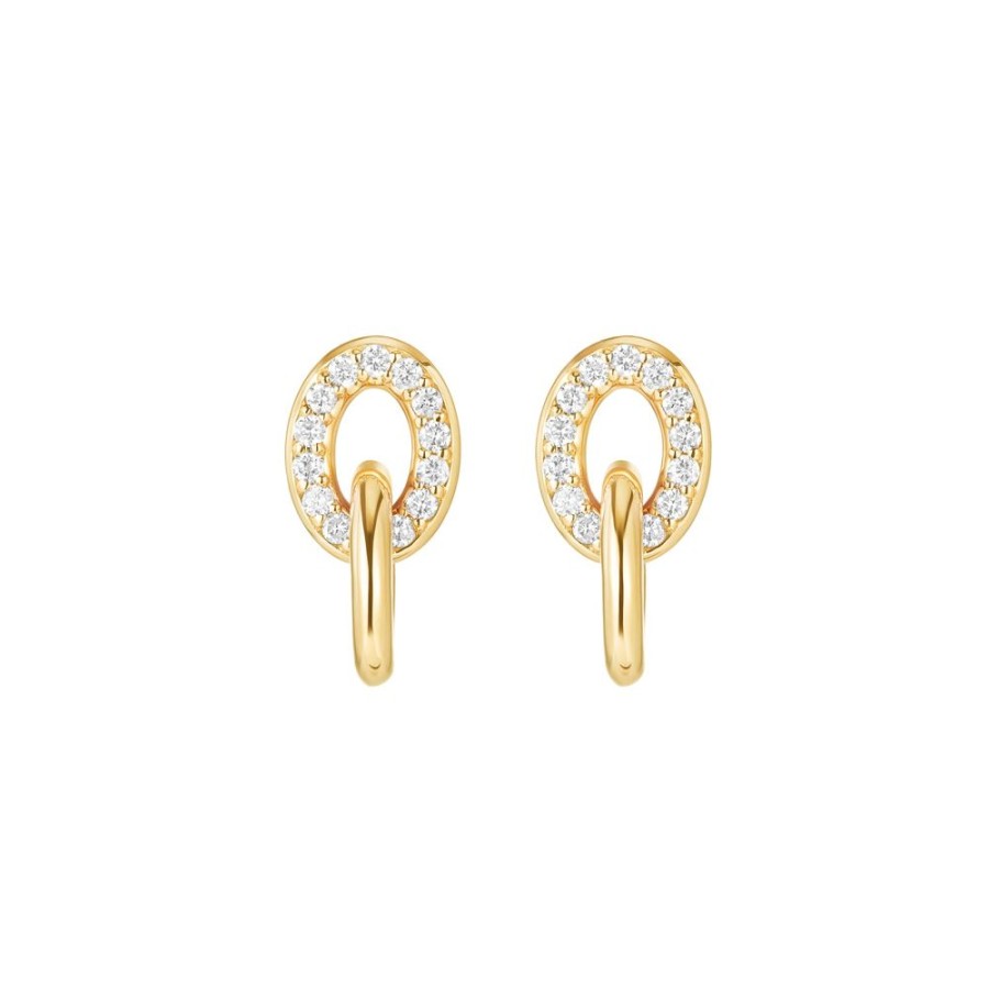 Jewelry Carbon & Hyde | Linked Earrings - Yellow Gold