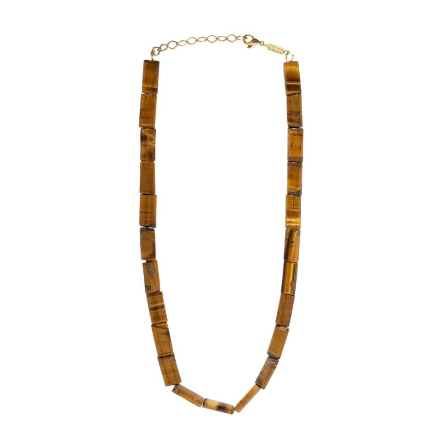 Jewelry Azlee | Bead Necklace - Tigers Eye