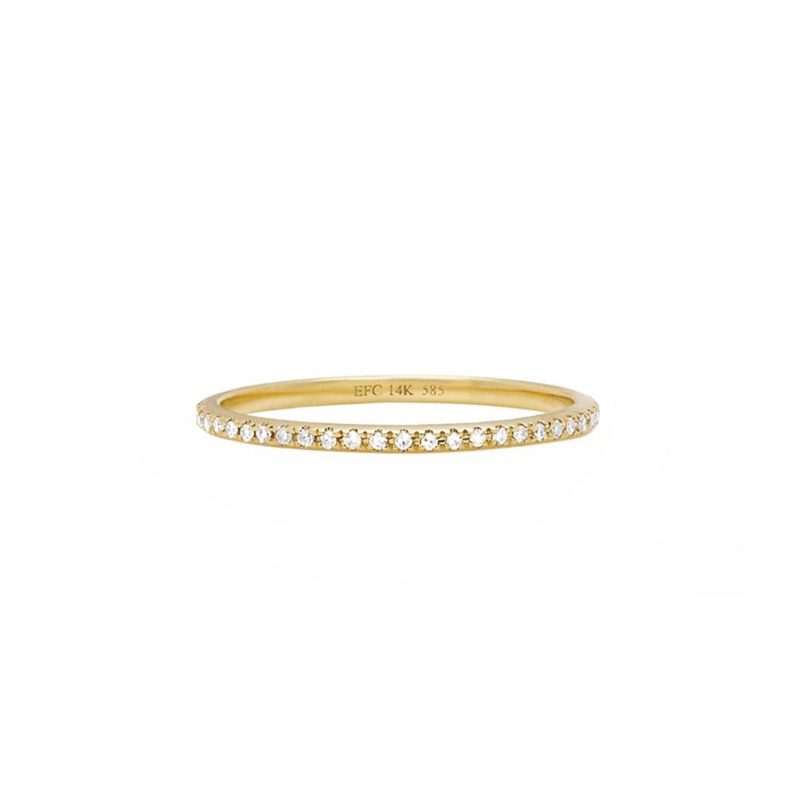 Jewelry EF Collection | Eternity Diamond Band - Yellow Gold