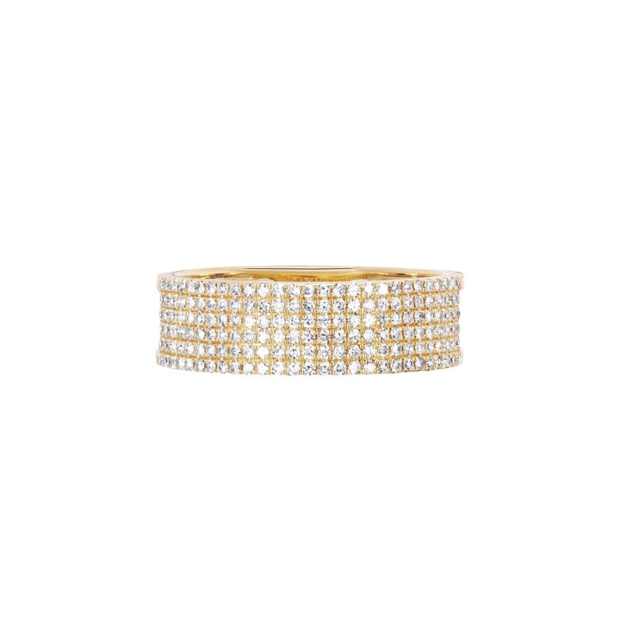 Jewelry EF Collection | Diamond Cigar Band - Yellow Gold