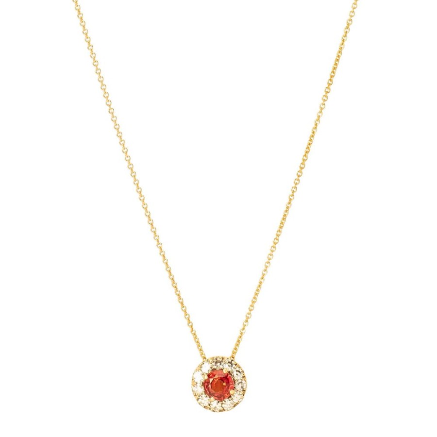 Jewelry Selim Mouzannar | Beirut Necklace - Orange Sapphire