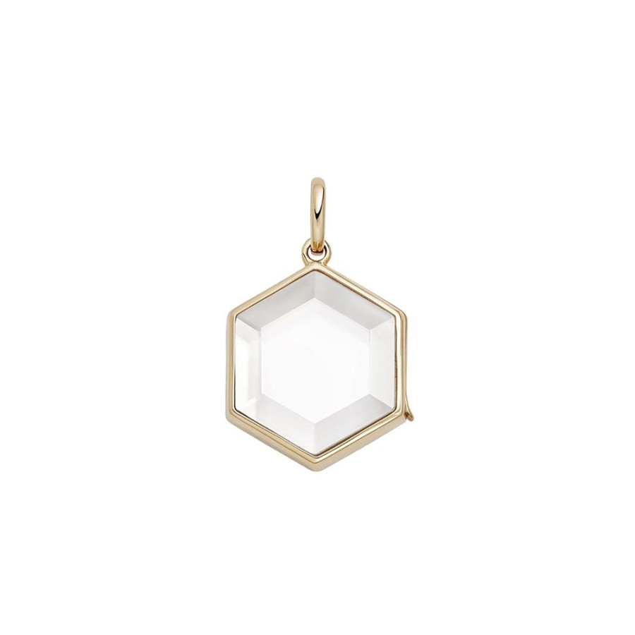 Jewelry Loquet | Hexagon Locket - Yellow Gold