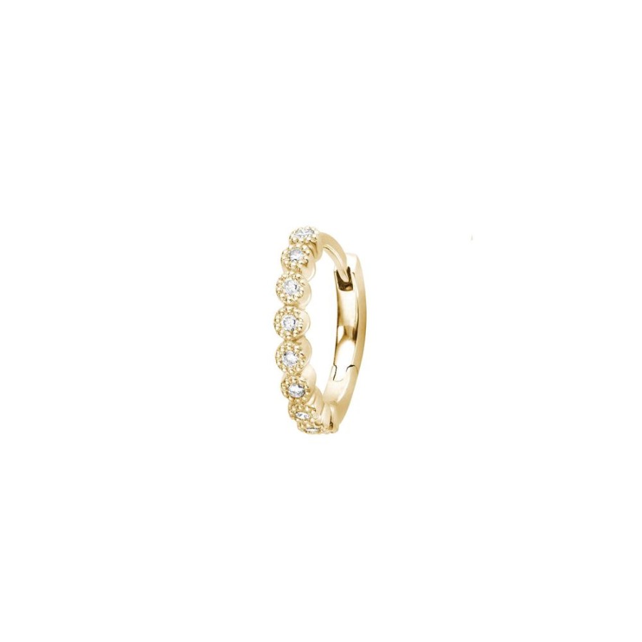 Jewelry Stone Paris | Madame Bovary Tiny Hoop - Yellow Gold