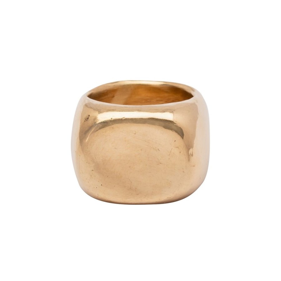 Jewelry James Colarusso | Large Concave Ring - Gold