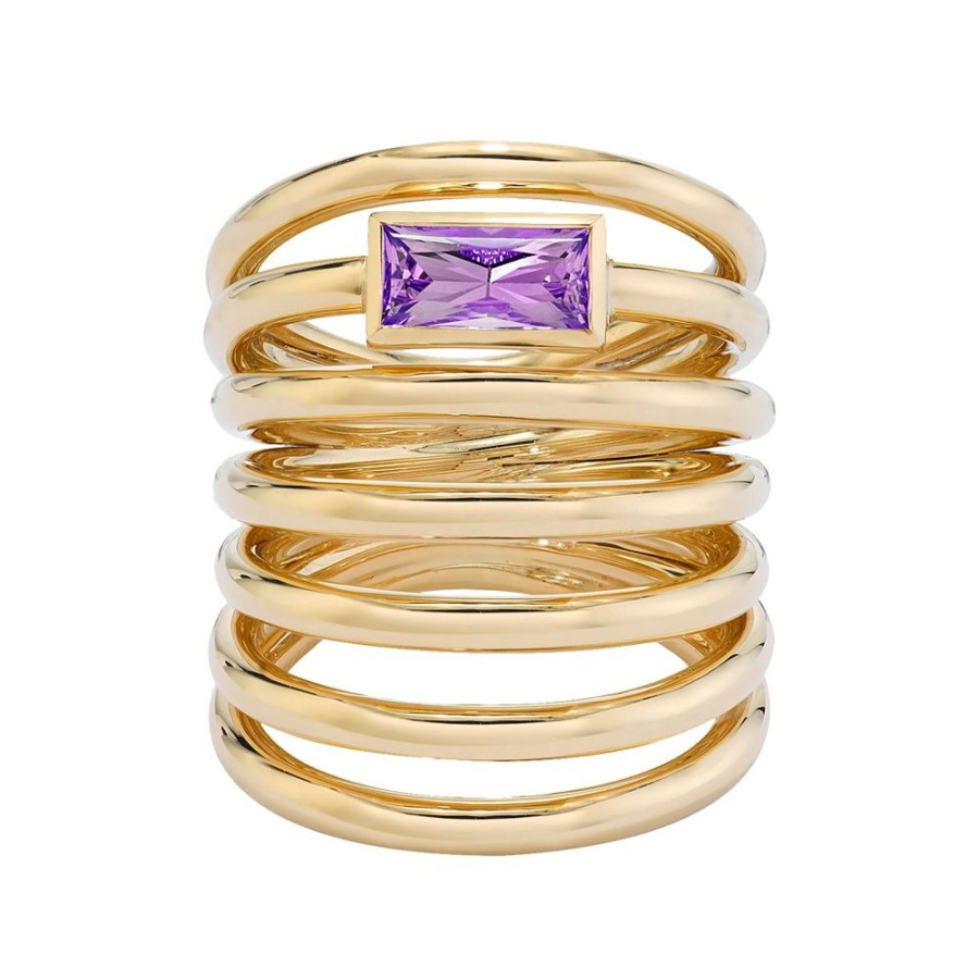 Jewelry VRAM | Loop Helics Ring - Purple Sapphire