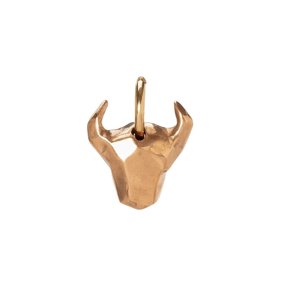 Jewelry James Colarusso | Bull Head Pendant - Rose Gold