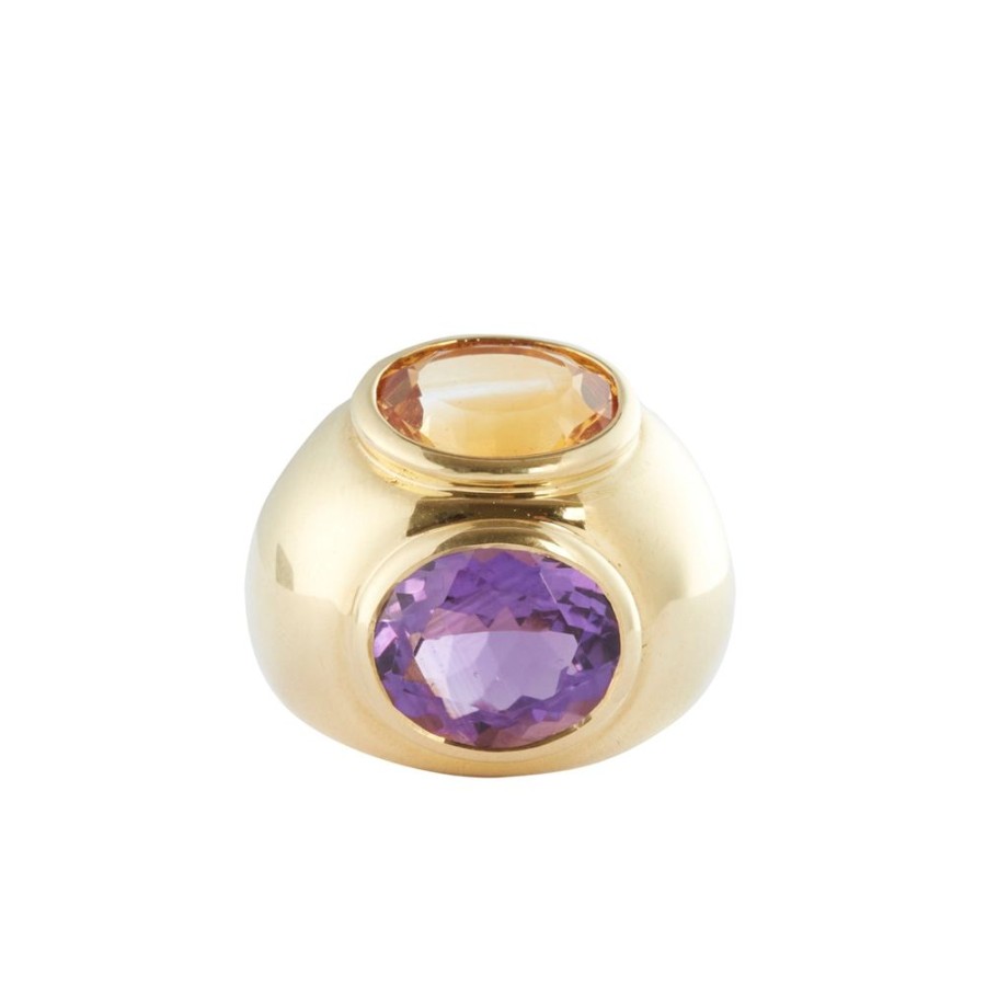 Jewelry Antique & Vintage Jewelry | Tiffany Citrine And Amethyst Paloma Picasso Ring