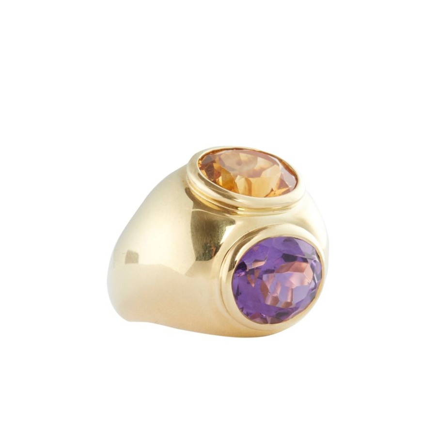 Jewelry Antique & Vintage Jewelry | Tiffany Citrine And Amethyst Paloma Picasso Ring