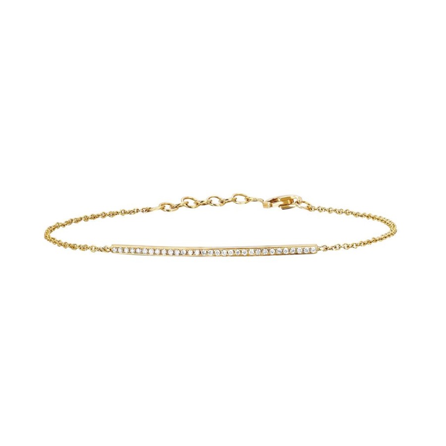 Jewelry EF Collection | Diamond Bar Chain Bracelet