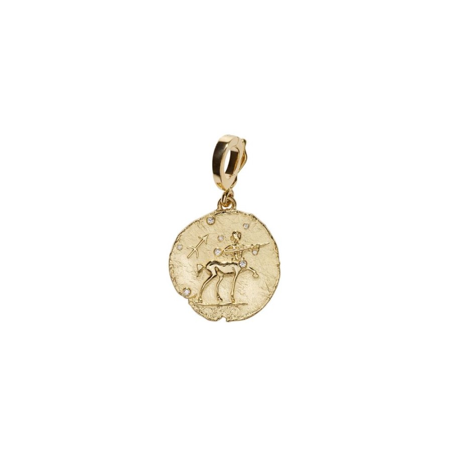 Jewelry Azlee | Zodiac Small Coin Charm - Sagittarius