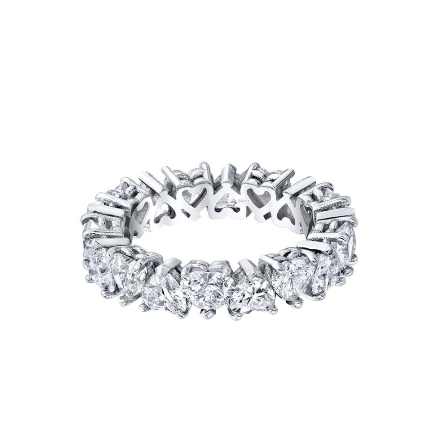 Jewelry SHAY | Heart Diamond Eternity Ring - White Diamond