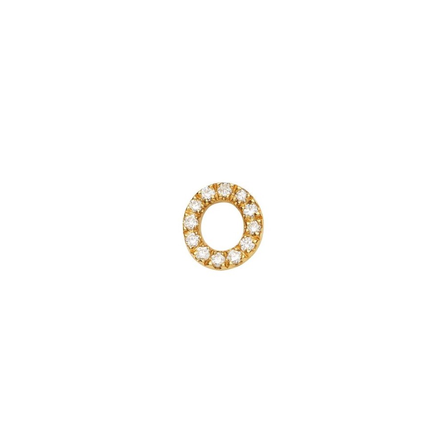 Jewelry Loquet | Diamond Letter O Charm