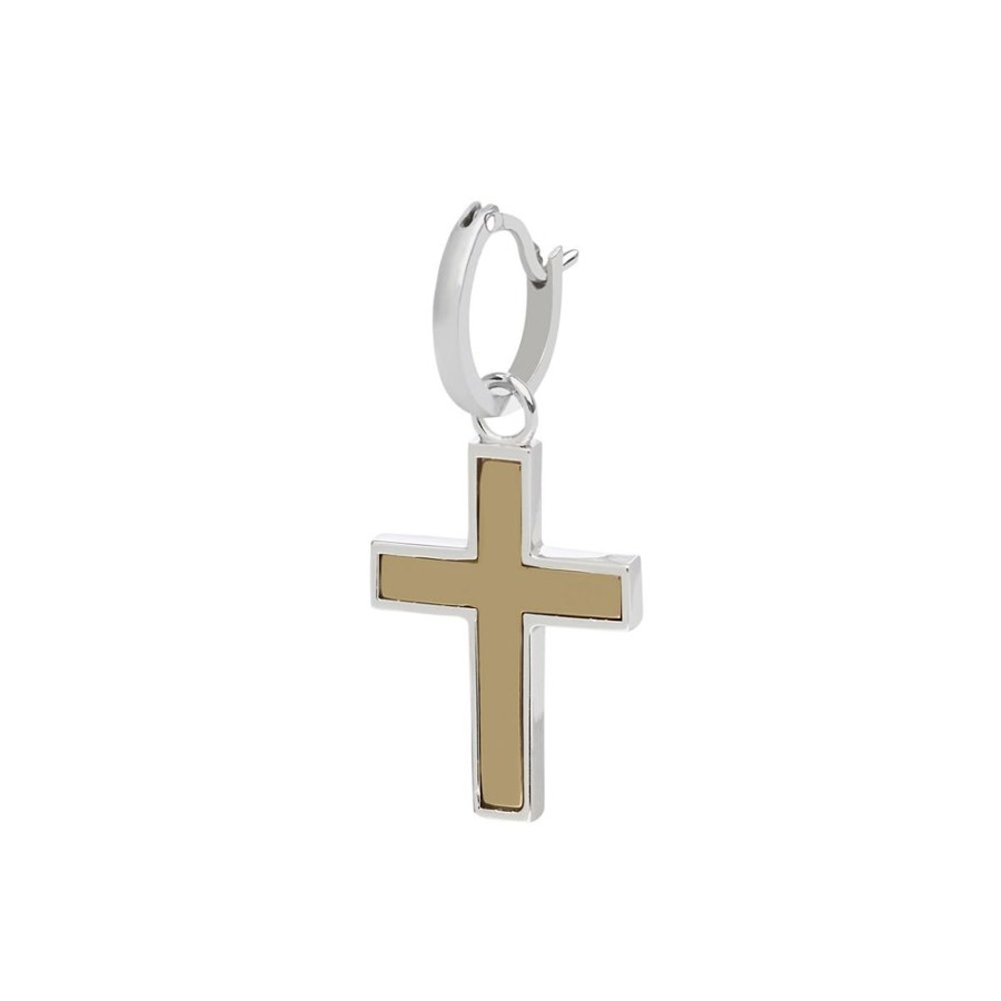 Jewelry Prasi | Corcovado Earclip - Yellow & White Gold