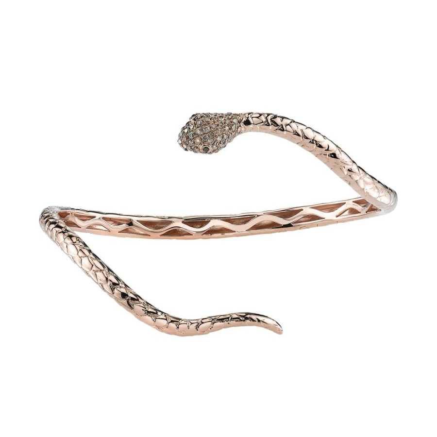 Jewelry Borgioni | Gold Wrap Snake Cuff