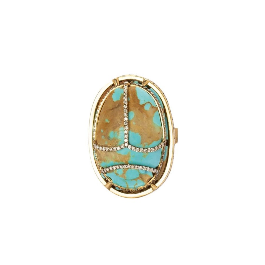 Jewelry Silvia Furmanovich | Scarab Egypt Turquoise Ring