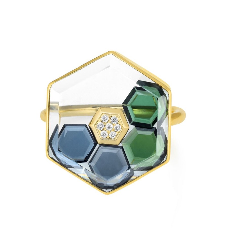 Jewelry Moritz Glik | Honeycomb Tetris Ring