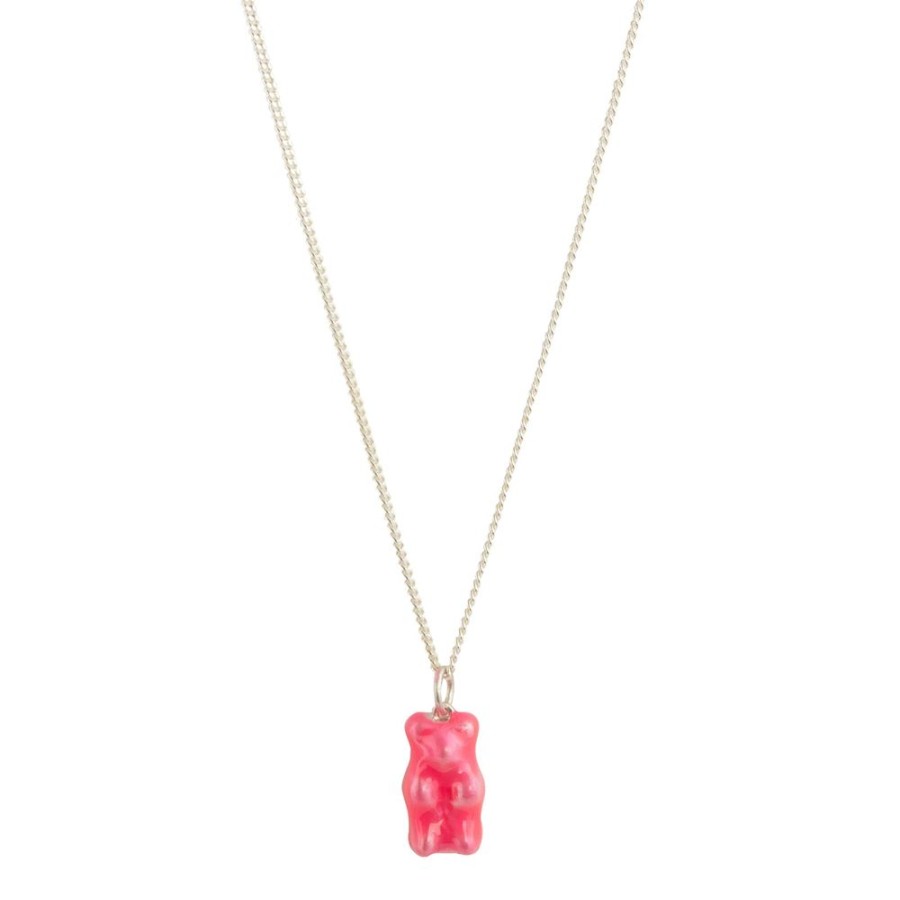 Jewelry Maggoosh | Mini Gummy Pendant Necklace - Neon Pink