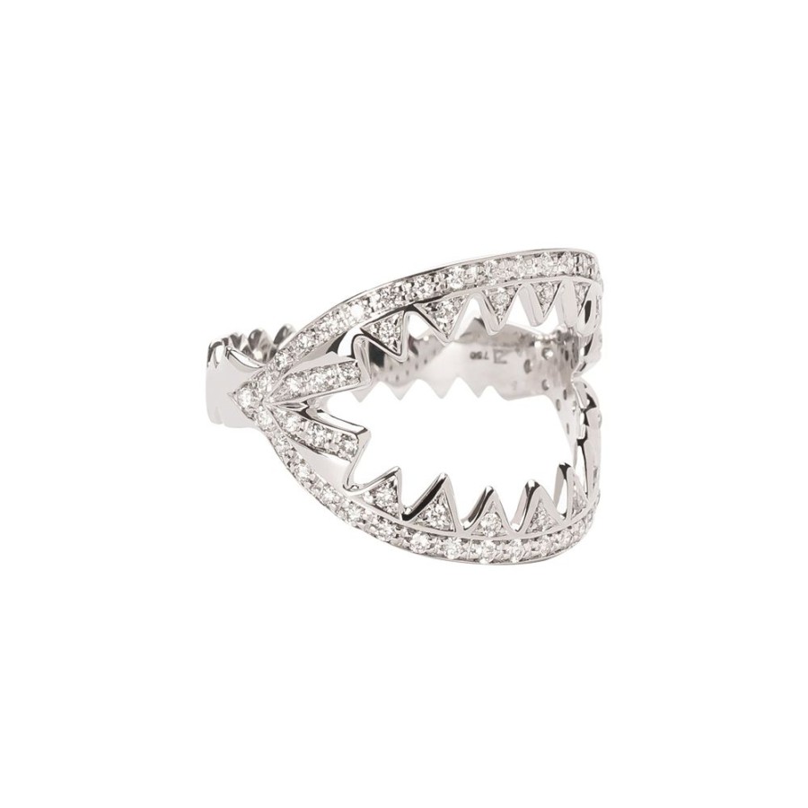 Jewelry Ara Vartanian | Zig Zag Diamond Ring - White Gold