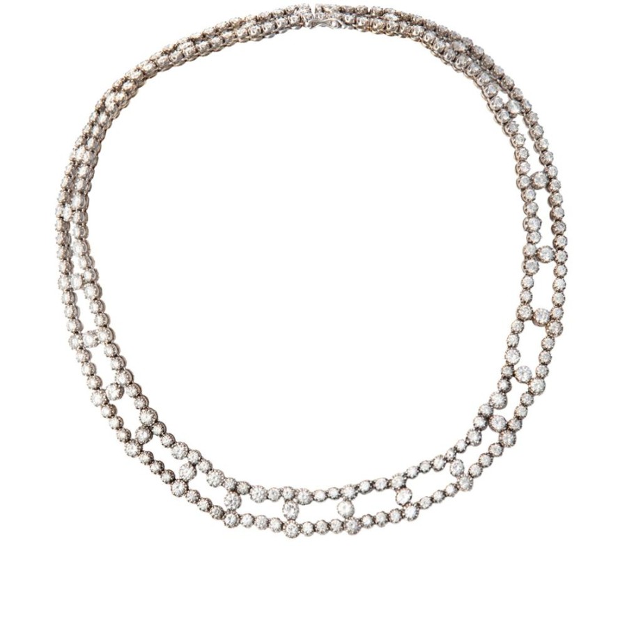 Jewelry Jenna Blake | Double Strand Diamond Collar