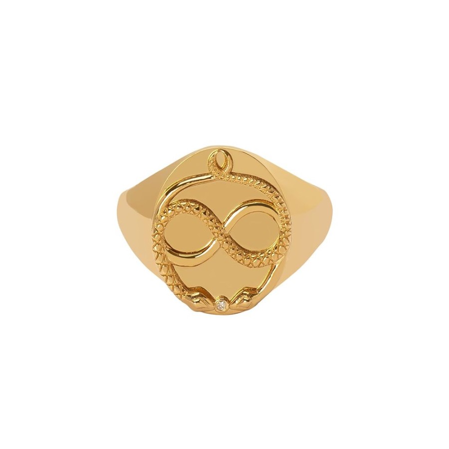 Jewelry Foundrae | Classic Zodiac Signet Ring - Gemini