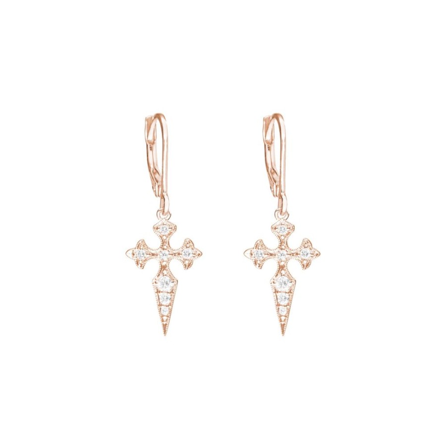 Jewelry Stone Paris | Blood Diamonds Earrings - Rose Gold