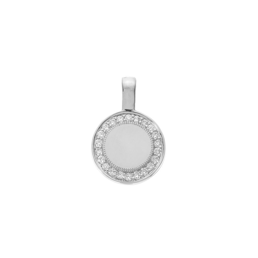 Jewelry Sethi Couture | P.S. Small Round Diamond Charm - White Gold