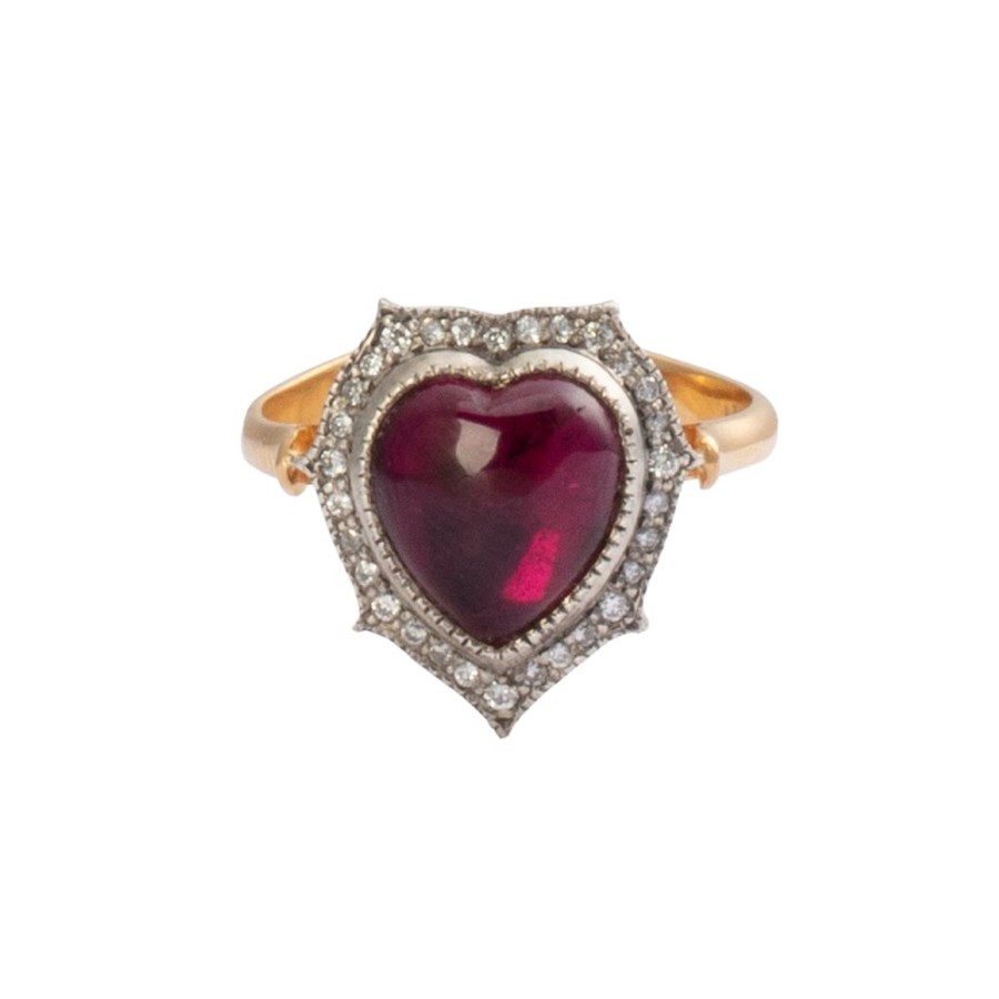 Jewelry Arman Sarkisyan | Mini Rubellite Heart Ring