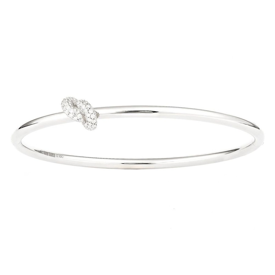 Jewelry Engelbert | Diamond White Knot Bangle