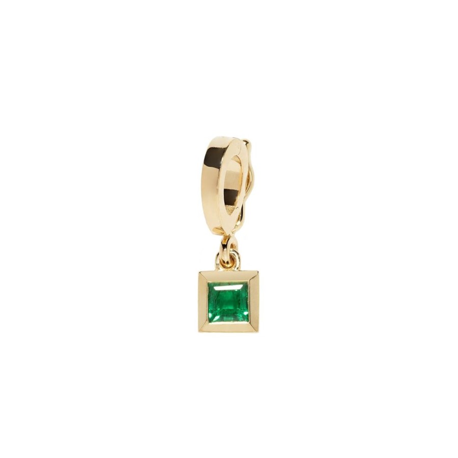 Jewelry Azlee | Emerald Carre Charm