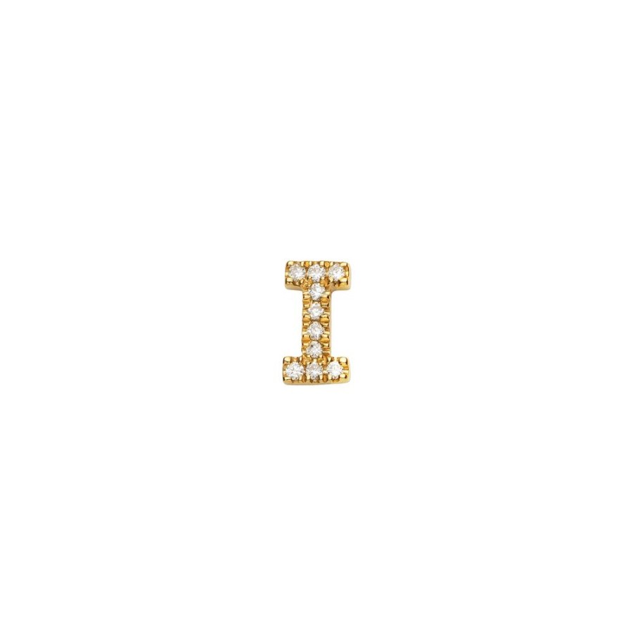 Jewelry Loquet | Diamond Letter I Charm