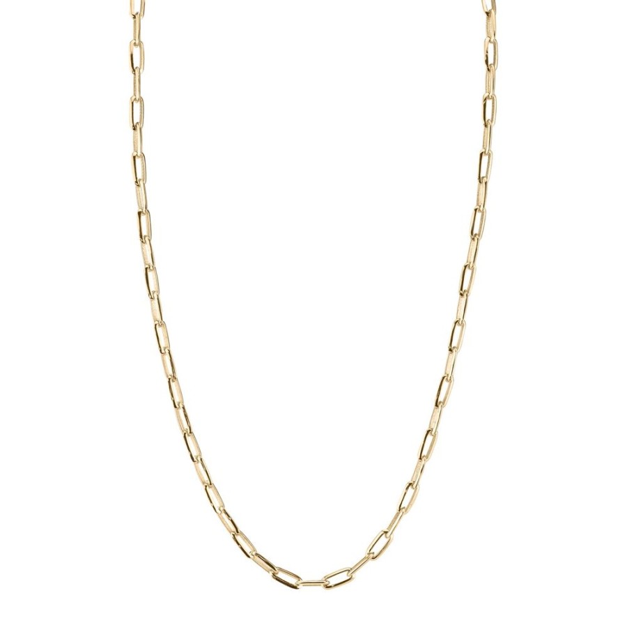 Jewelry Lizzie Mandler | Knife Edge Signature Oval Link Chain Necklace