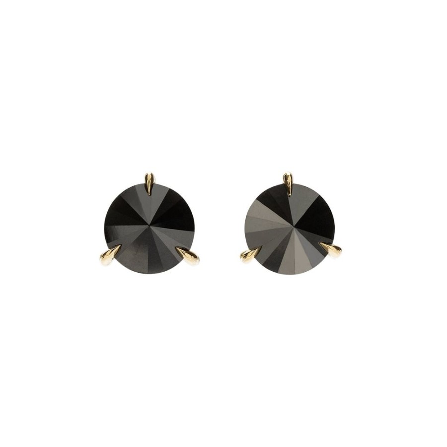 Jewelry Ara Vartanian | Inverted Black Diamond Earrings