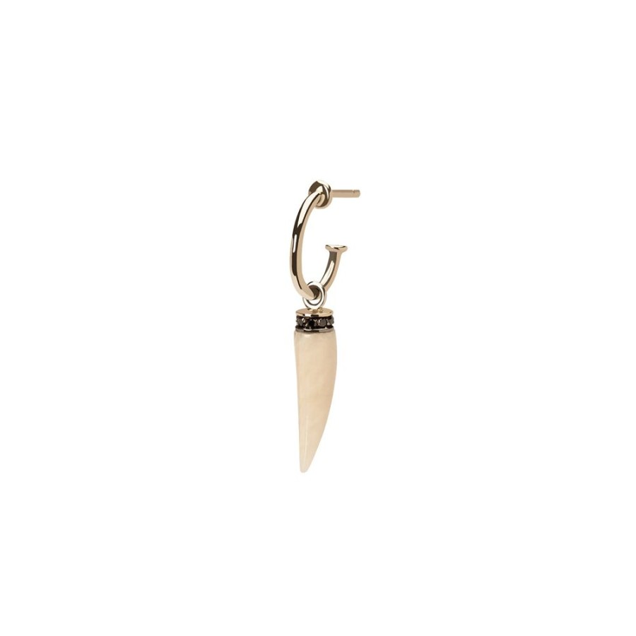 Jewelry Ara Vartanian | Horn Earring - Black Diamond