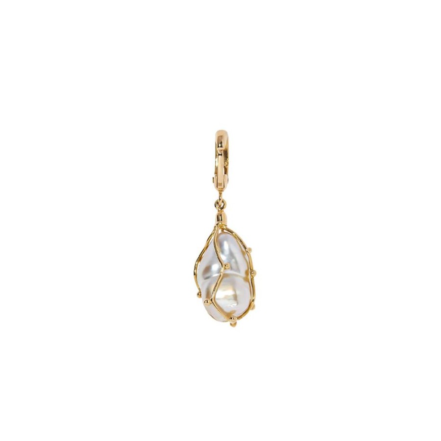 Jewelry Milamore | Kintsugi White Pearl Charm