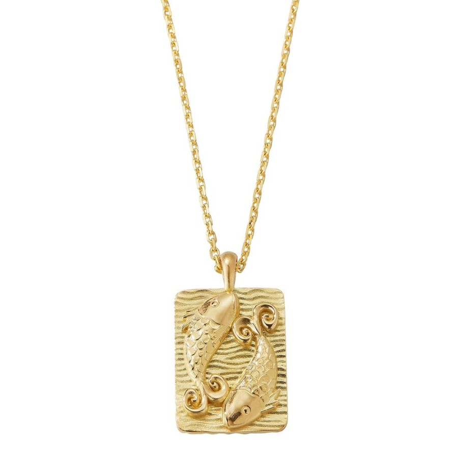 Jewelry David Webb | Zodiac Pisces Pendant Necklace - Diamond