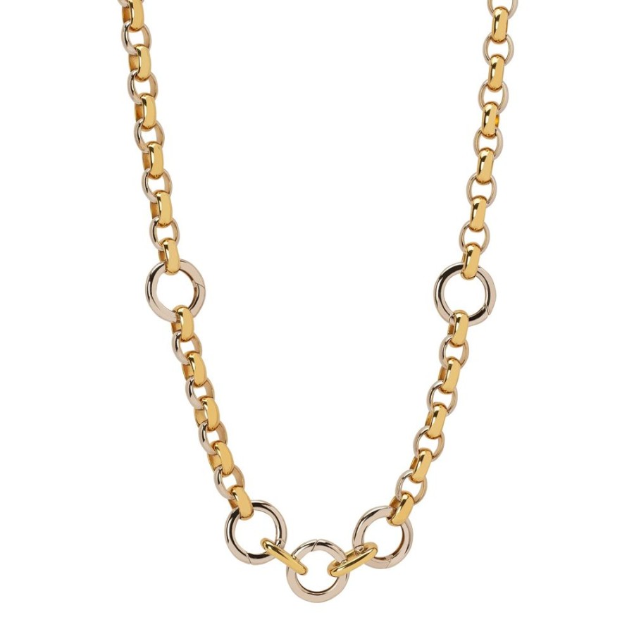 Jewelry Foundrae | Oversized Belcher Chain - Yellow & White Gold