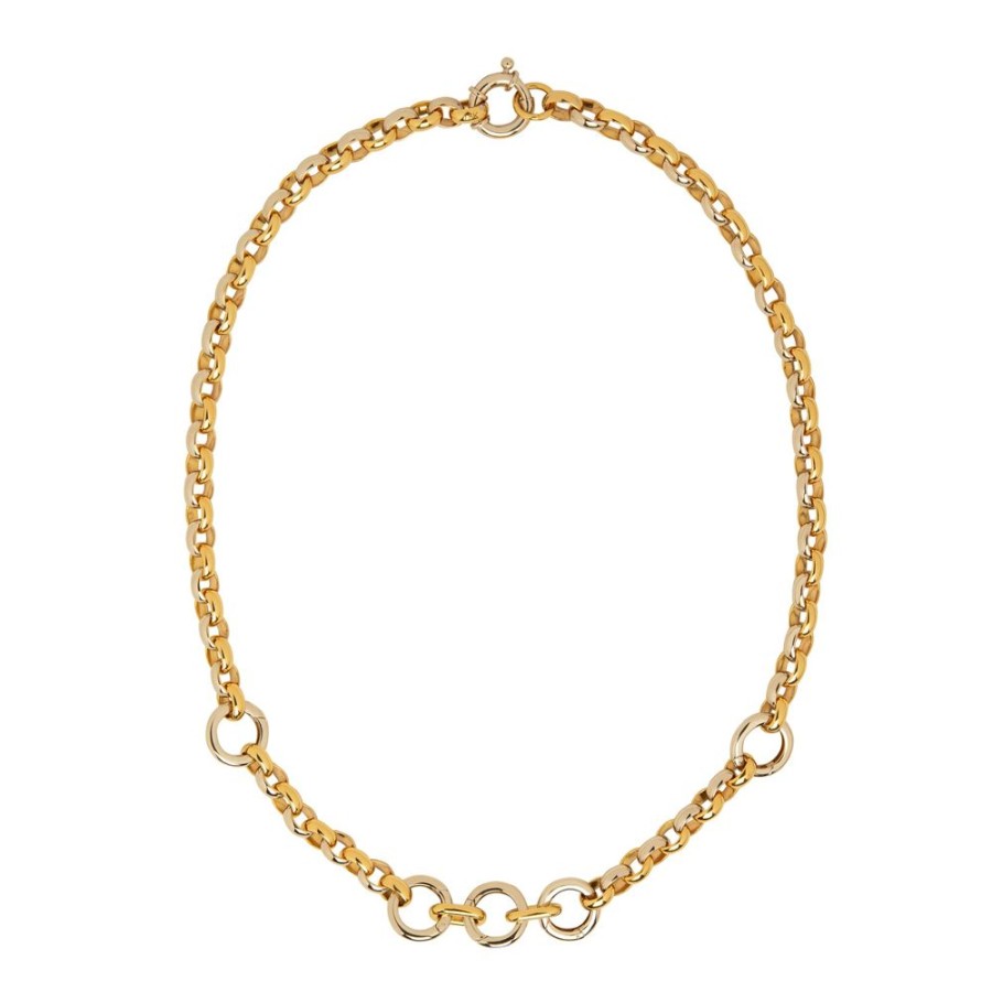 Jewelry Foundrae | Oversized Belcher Chain - Yellow & White Gold