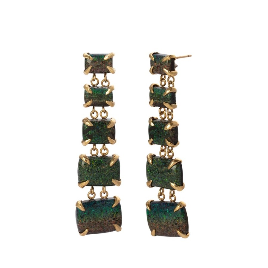 Jewelry Lisa Eisner Jewelry | Black Opal 5 Drop Earrings