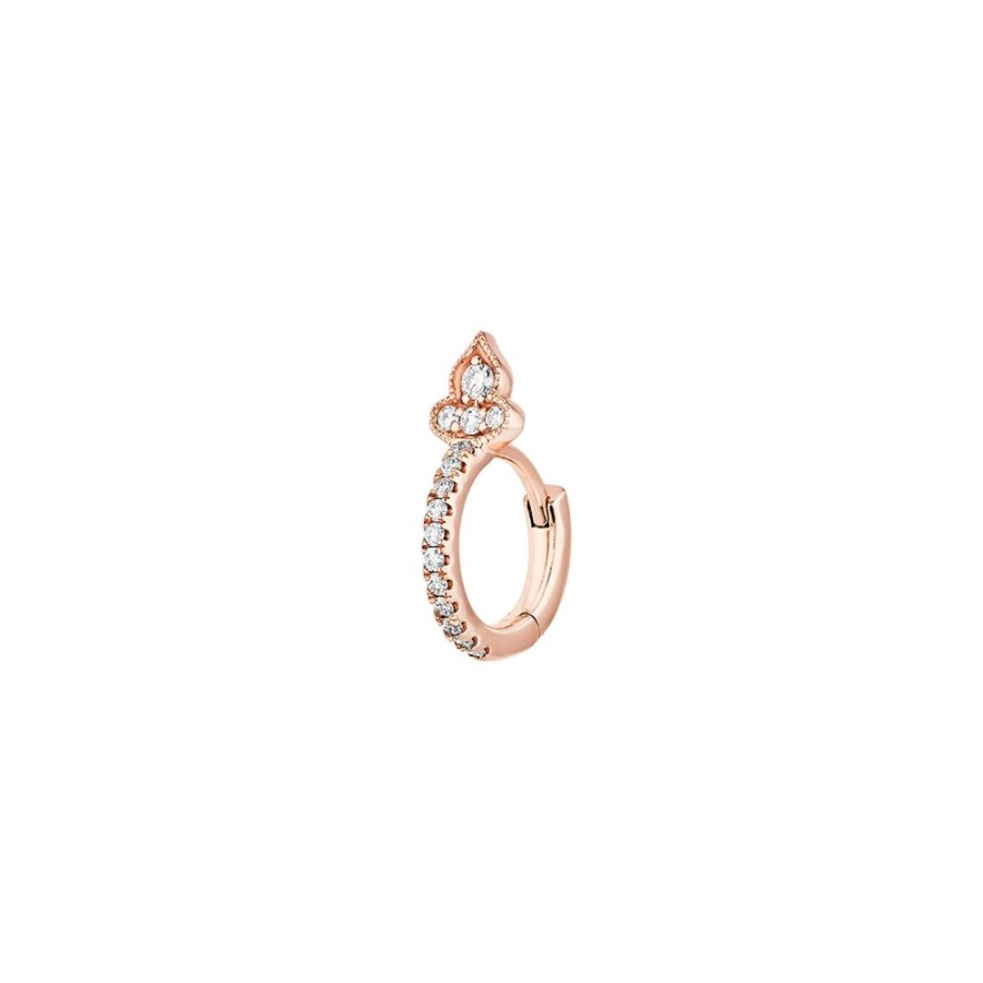 Jewelry Stone Paris | Marie Antoinette Tiny Hoop - Rose Gold