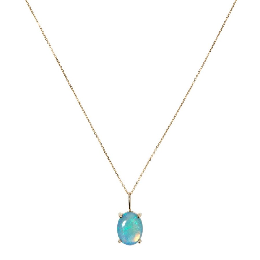 Jewelry WWAKE | Large Oval Charm - Opal