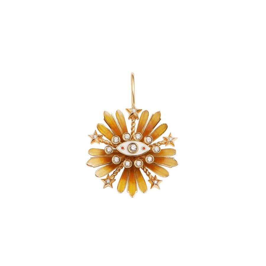 Jewelry Marie Lichtenberg | Flower Earring - Orange