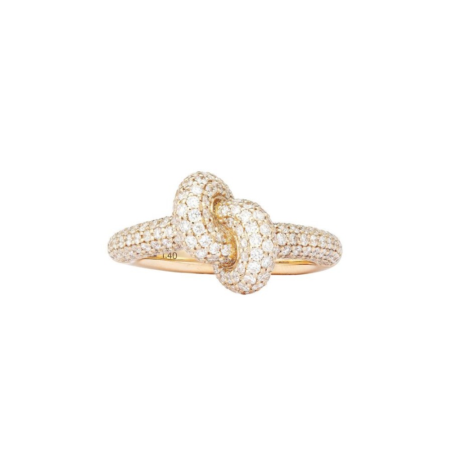 Jewelry Engelbert | Diamond Yellow Tight Knot Ring