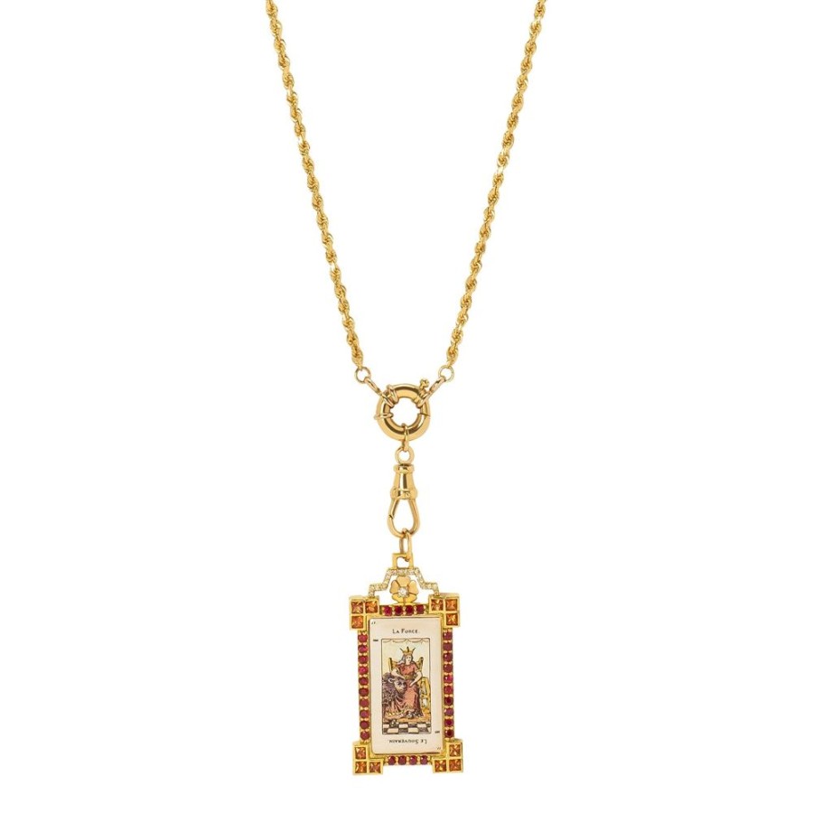 Jewelry Colette | Loquet Rope Chain Necklace - La Force Tarot