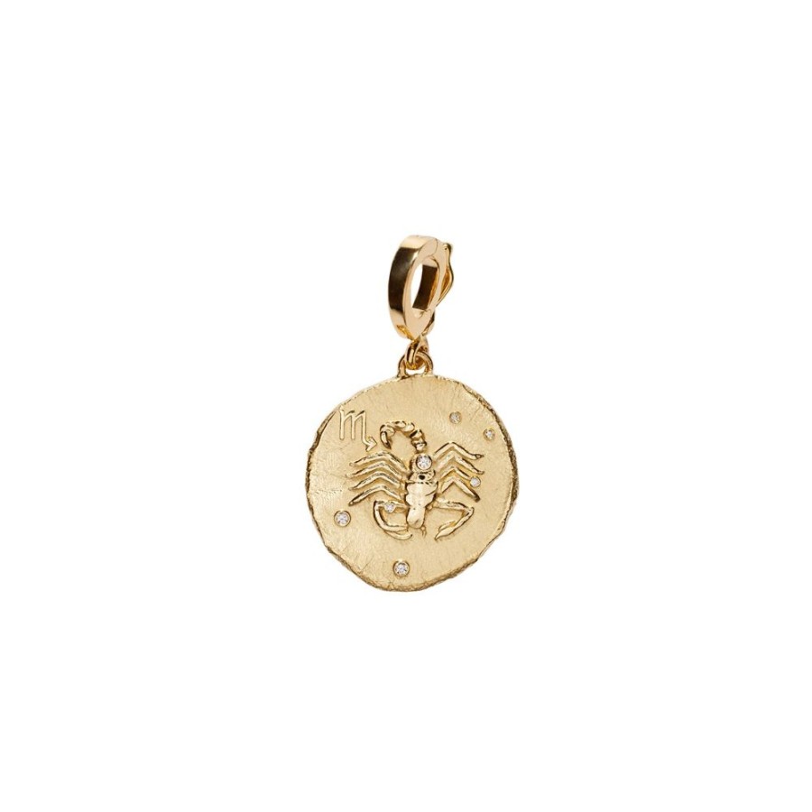 Jewelry Azlee | Zodiac Small Coin Charm - Scorpio