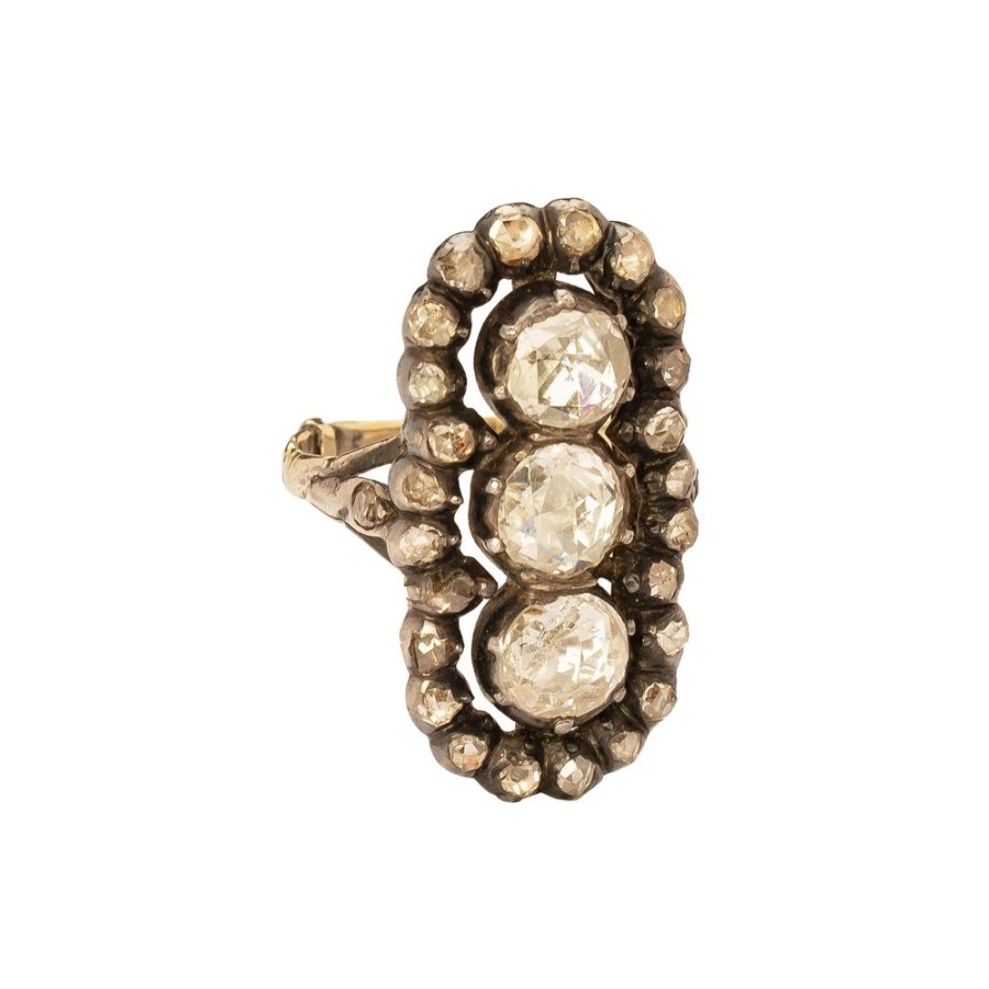 Jewelry Antique & Vintage Jewelry | Triple Stone Rose Cut Diamond Ring