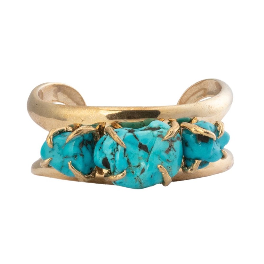 Jewelry Lisa Eisner Jewelry | Sleeping Beauty Turquoise Double Helix Cuff