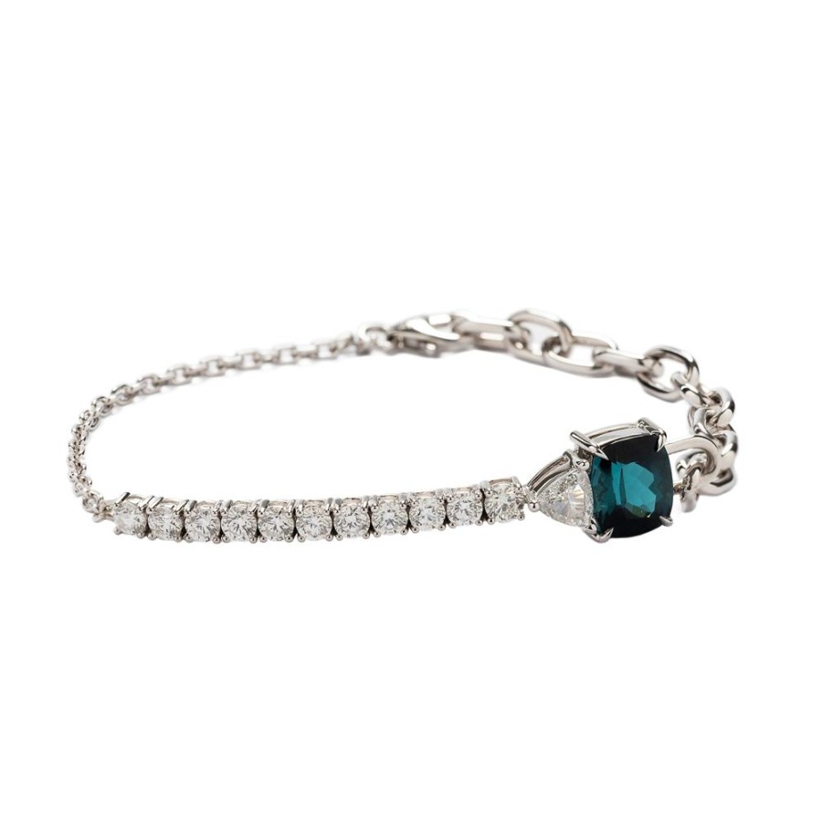 Jewelry Ara Vartanian | Indicolite River Chain Bracelet