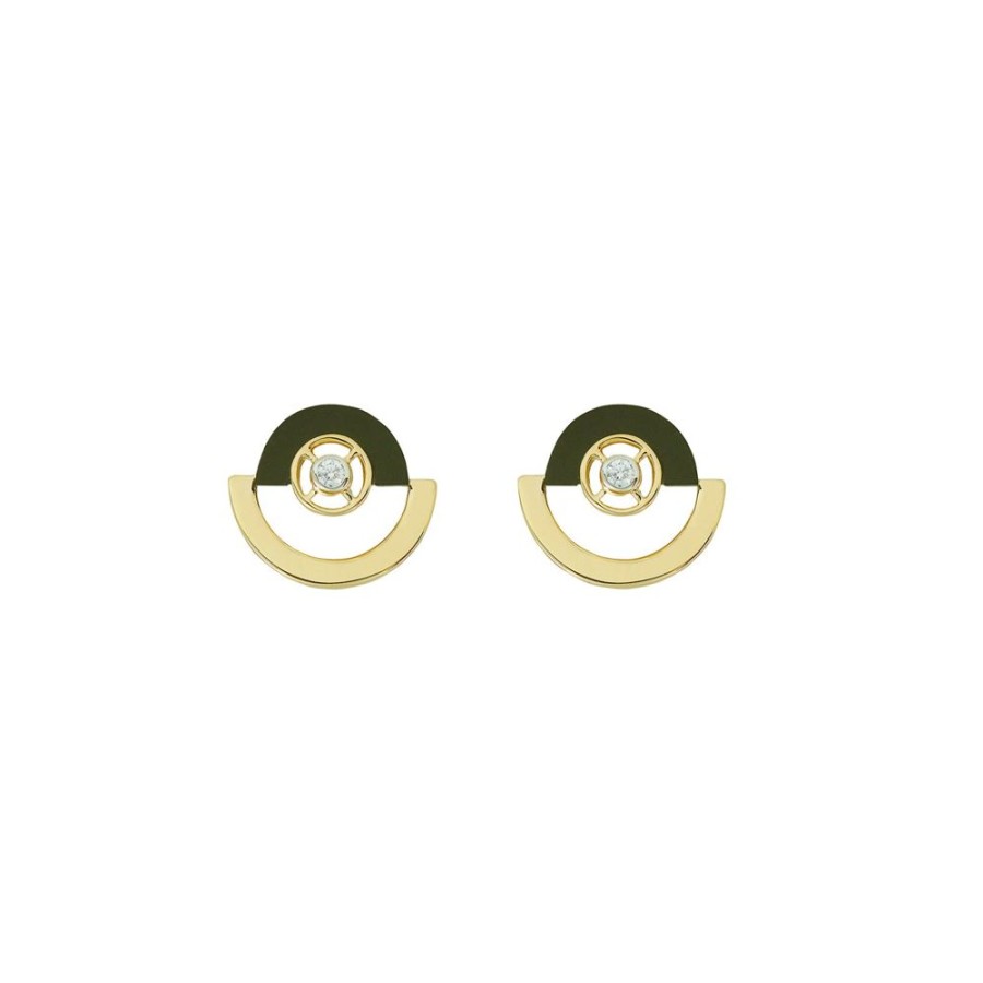 Jewelry Kavant & Sharart | Petite Twist Reflection Earrings