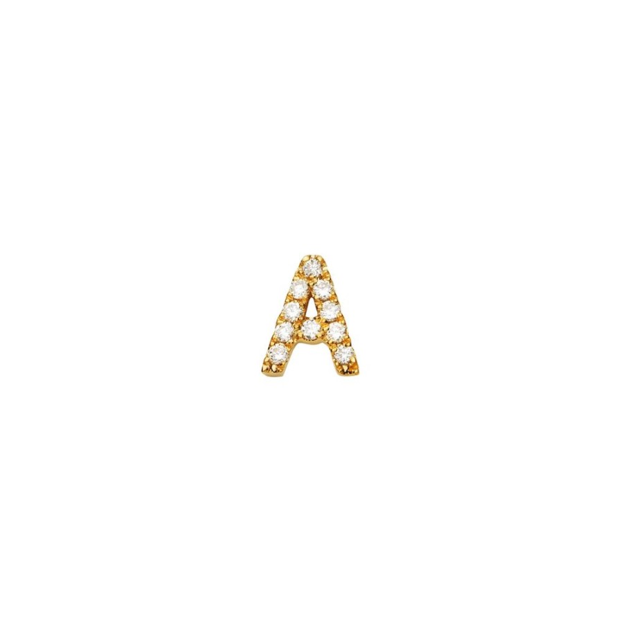 Jewelry Loquet | Diamond Letter A Charm