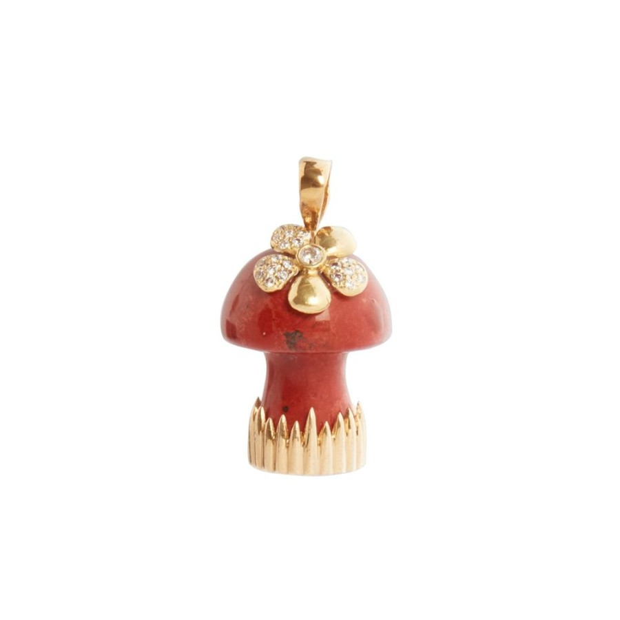 Jewelry Colette | Tiger'S Eye Mushroom Charm